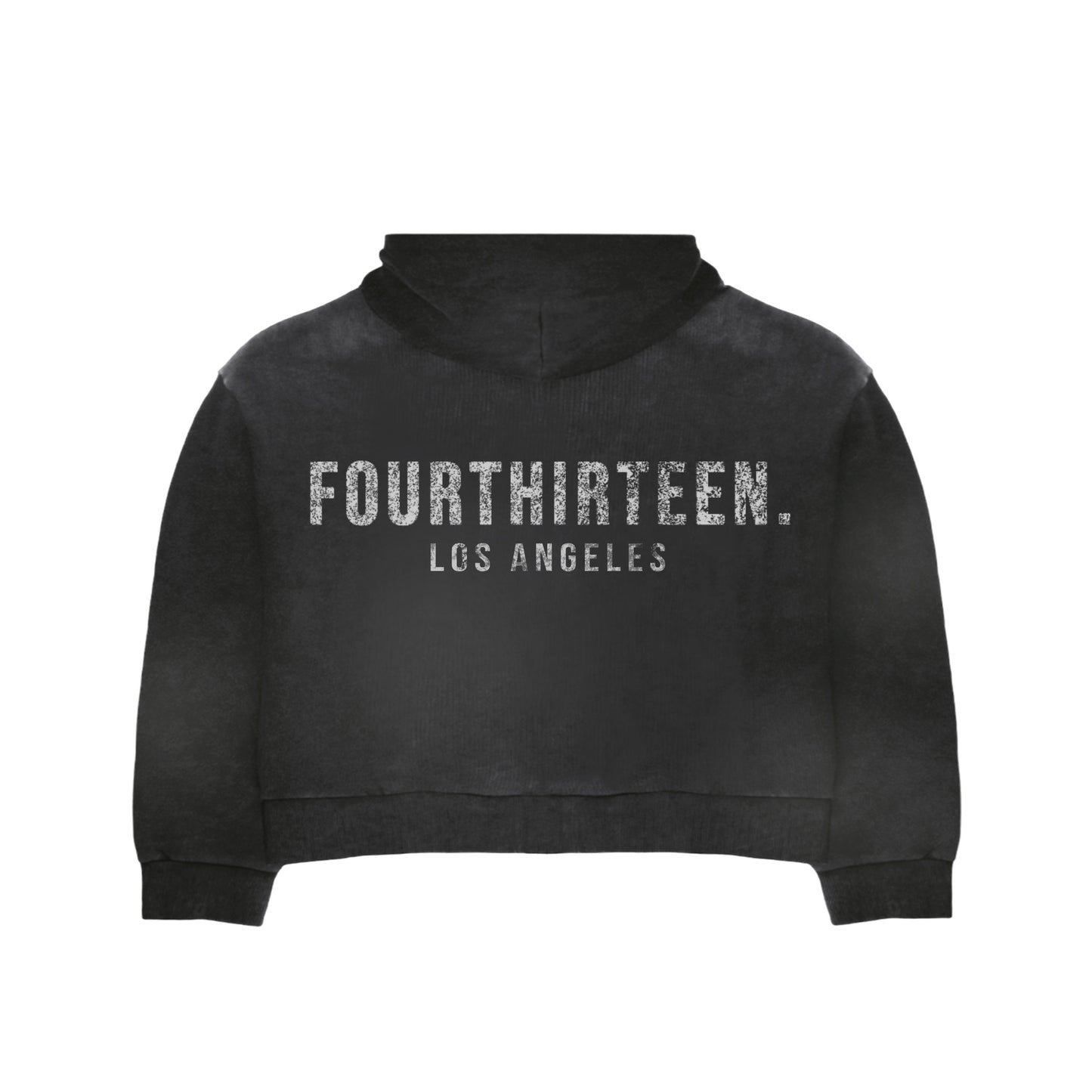 Fourthirteen Acid Wash Zip-Up - Black